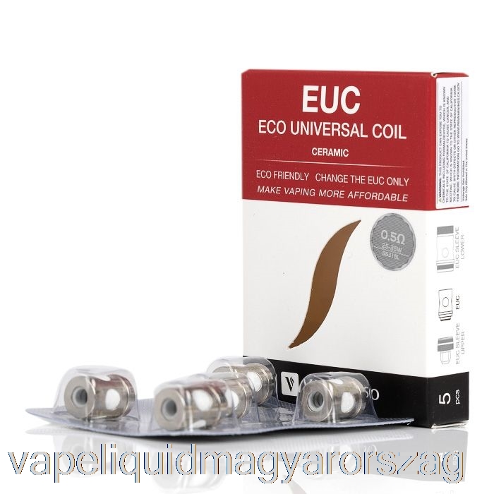 Vaporesso Euc Cseretekercsek 0,5 Ohm Kerámia Euc Ss316l Vape Folyadék